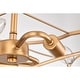 preview thumbnail 11 of 11, 15" Whispire Matte Gold 15-inch Ceiling Pendant Light with Caged Drum