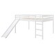 preview thumbnail 6 of 12, Full Size Multifunctional Loft Bed With Slide for Home