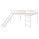 preview thumbnail 5 of 10, Minimalistic Wood Full Size Loft Bed with Ladder, Slide and Guardrails