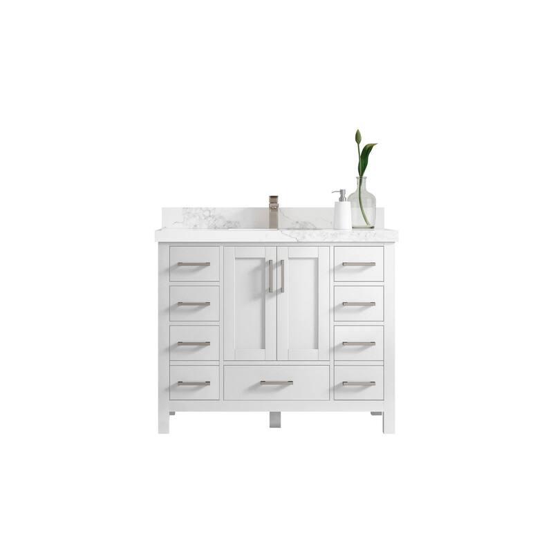 Willow Collections 42 in. W x 22 in. D Malibu Single Sink Bathroom Vanity with Countertop