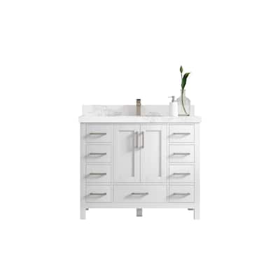 Willow Collections 42 in. W x 22 in. D Malibu Single Sink Bathroom Vanity with Countertop
