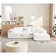 preview thumbnail 21 of 46, GDFStudio - 104" Cloud Modern Innovative Chenille Modular Sofa with L-Shape Chaise and Deep Seat