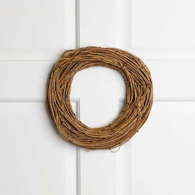 Twig and Natural Grapevine Artificial Wreath - 11"