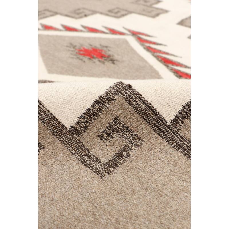 Pasargad Home Tuscany Reversible Wool Ivory Area Rug - 4'11'' X 7' 3''
