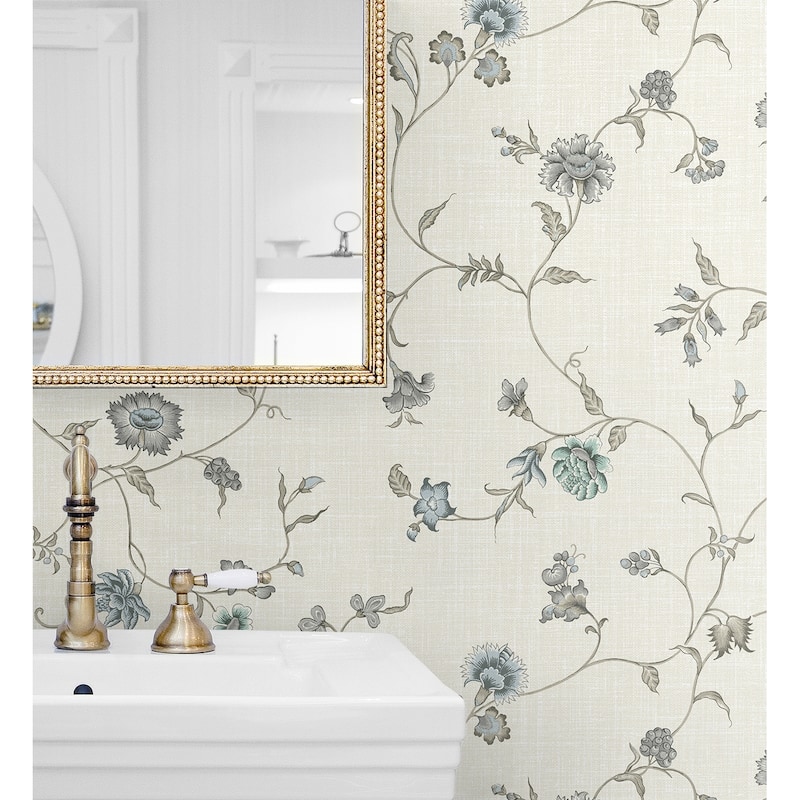 Seabrook Designs Florale Trail Nonwoven Unpasted Wallpaper