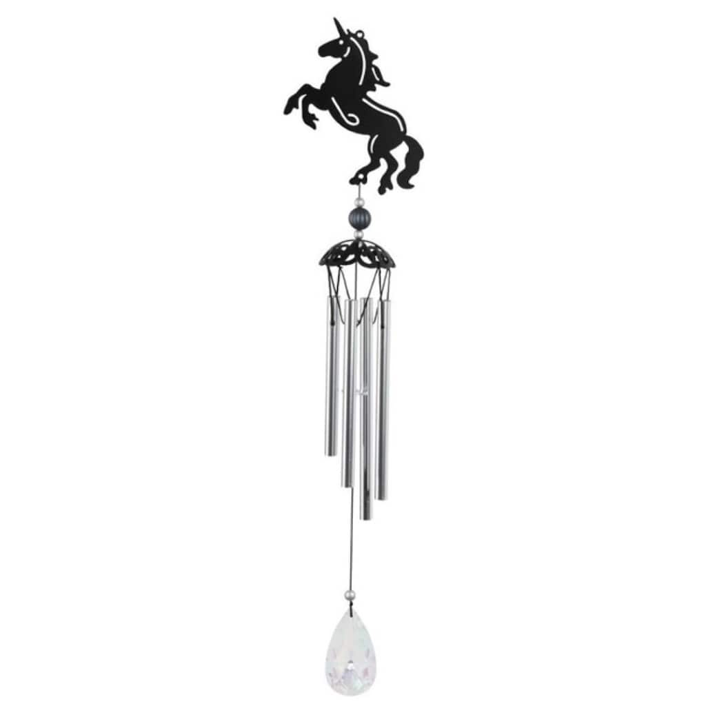 Q-Max 25" Long Metal Black Horse Wind Chime