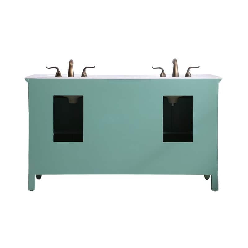 60" Double Bathroom Vanity Sink