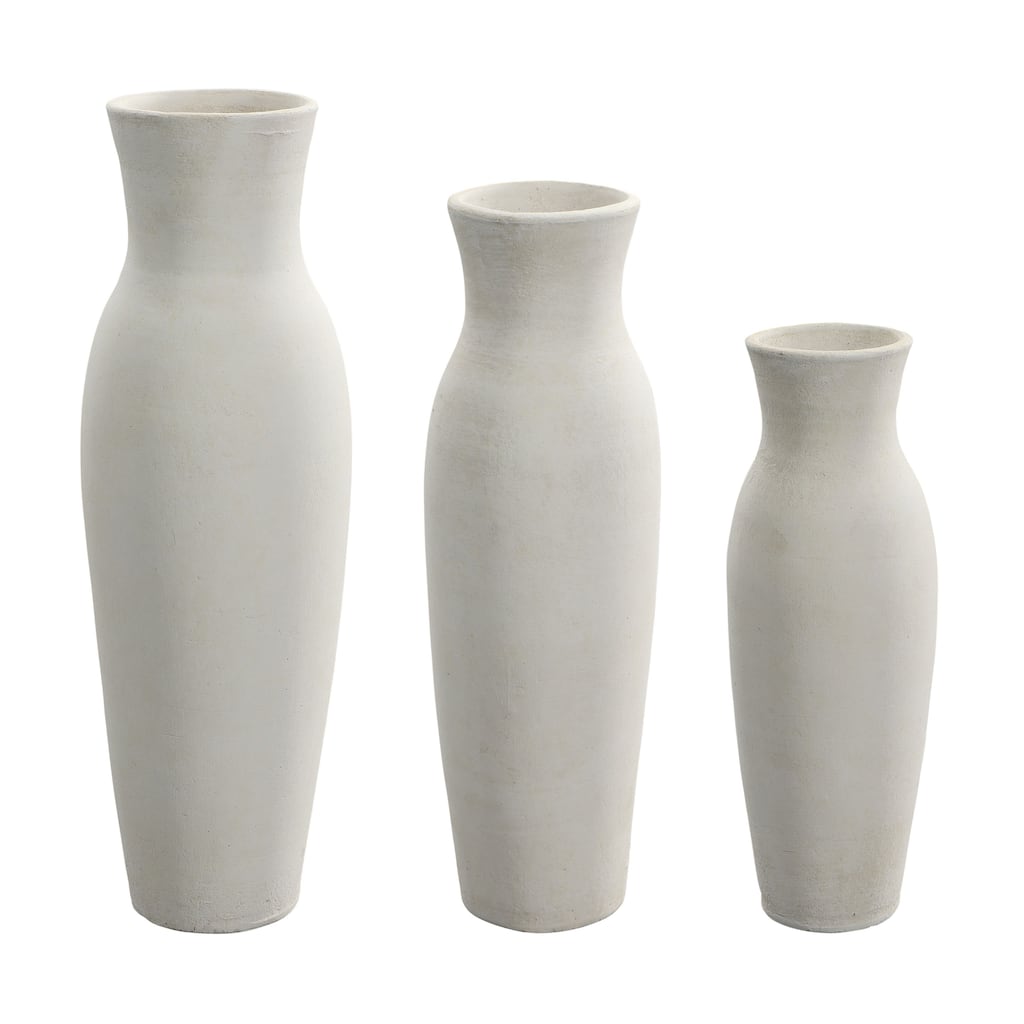Oswald Vase, White (Set of 3)