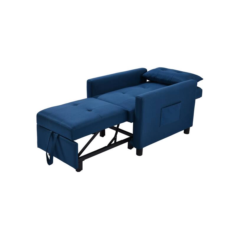Single Sofa Bed with Pullout Sleeper with 1pc Lumbar pillow