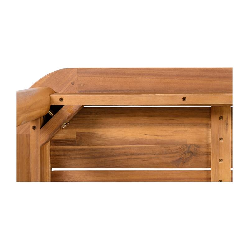 Christopher Knight Home - Porto Outdoor Acacia Wood 7-Piece Dining Set with Rattan Back Chairs & 66.25" Solid Wood Dining Table