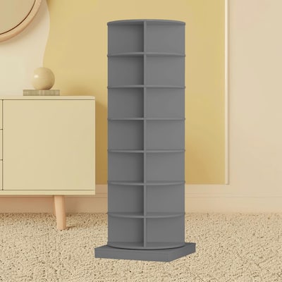 Rotatable Shoe Organizer Rack Cabinet with 7 Layers and 28-Pair Capacity, Compact Design for Entryway, Hallway Shoe Storage