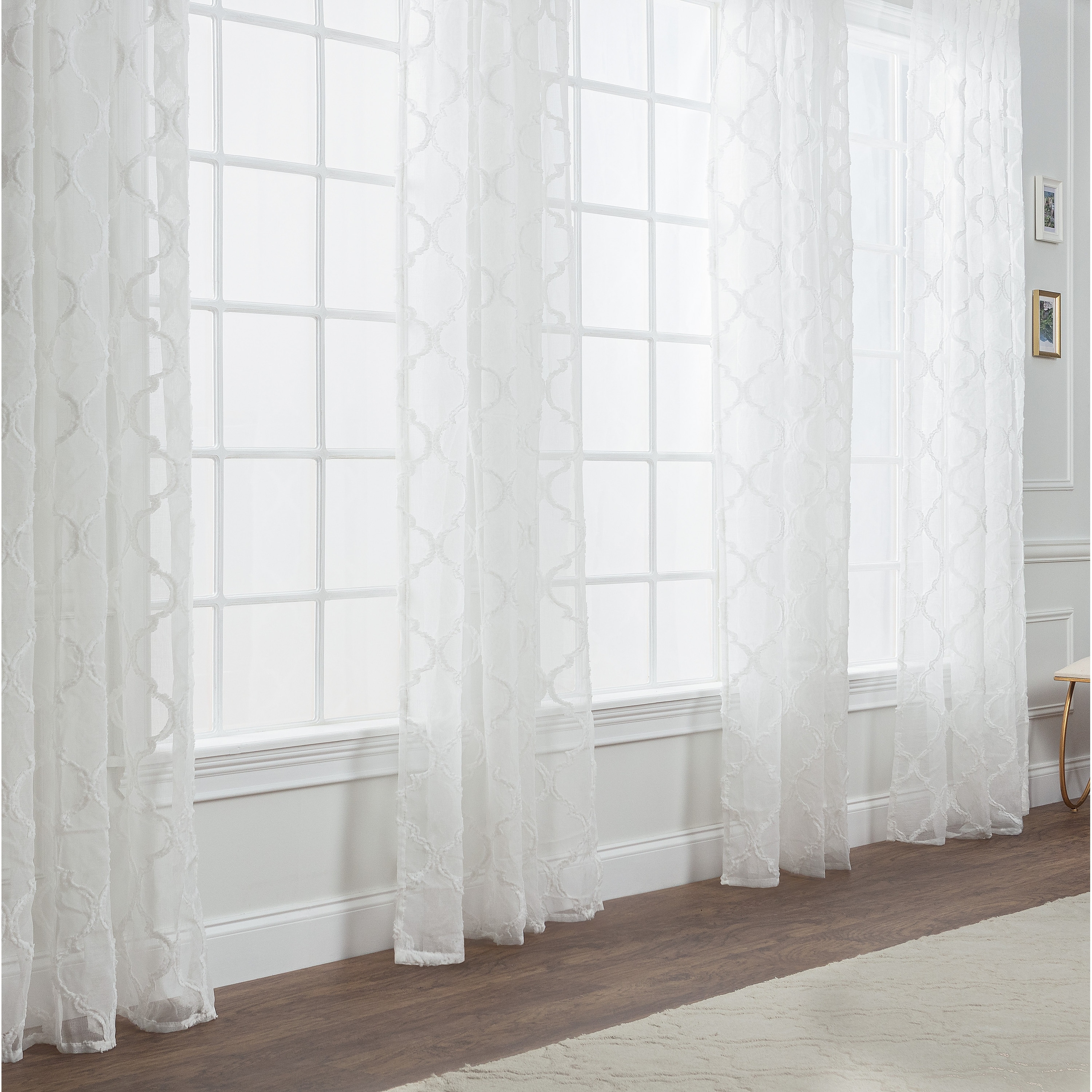 Liana Leaves Woven Jacquard Window Curtain