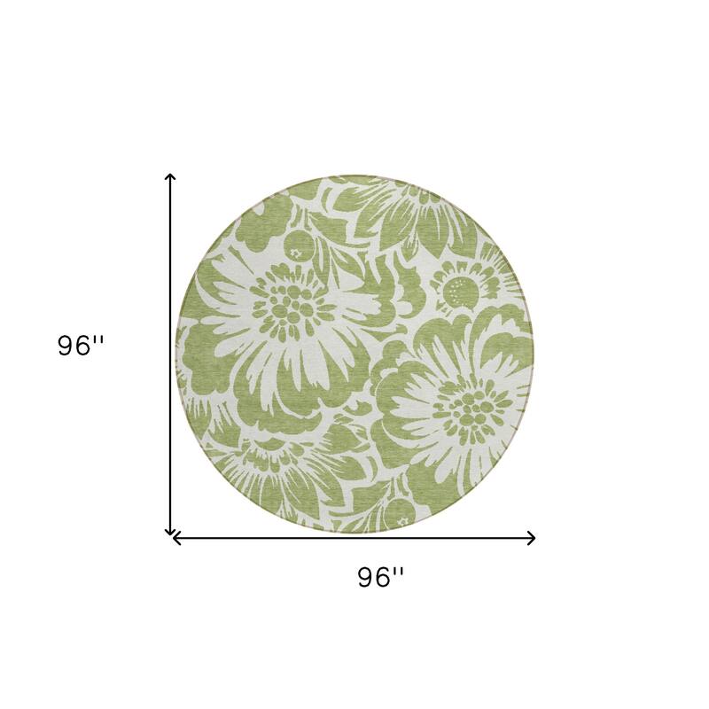 Cafi Botanic Elegance Weather Resistant Timeless Fusion Outdoor Rug