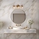 preview thumbnail 36 of 51, Modern 3-Light Bathroom Vanity Light Minimal Globe Glass Wall Sconce
