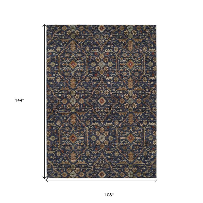 HomeRoots Floral Transitional Rectangle Outdoor Rug