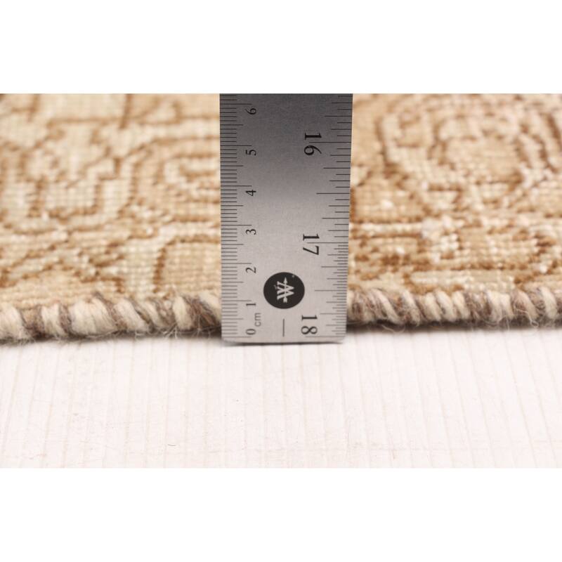 ECARPETGALLERY Hand-knotted Antalya Vintage Tan Wool Rug - 2'8 x 9'9