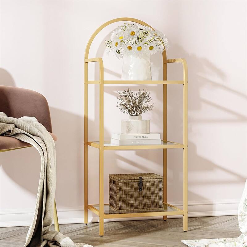 Bookcase Bookshelf - 11.8"D x 15.7"W x 36.6"H