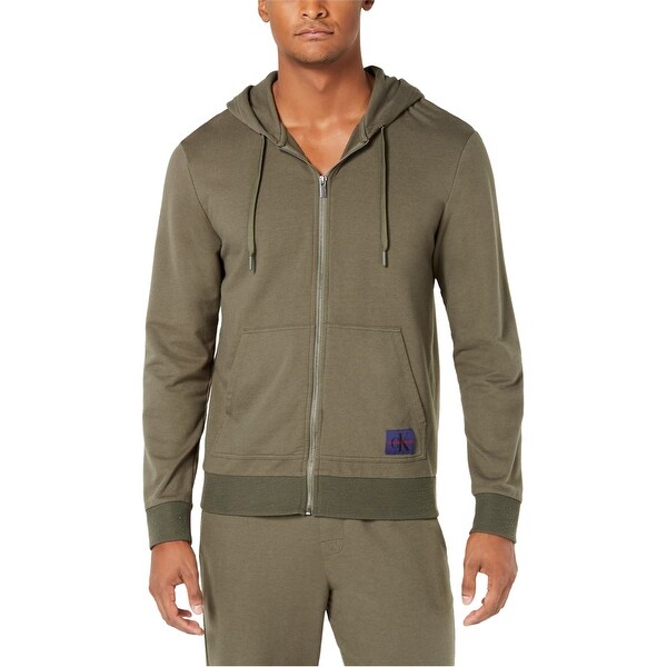 calvin klein green hoodie