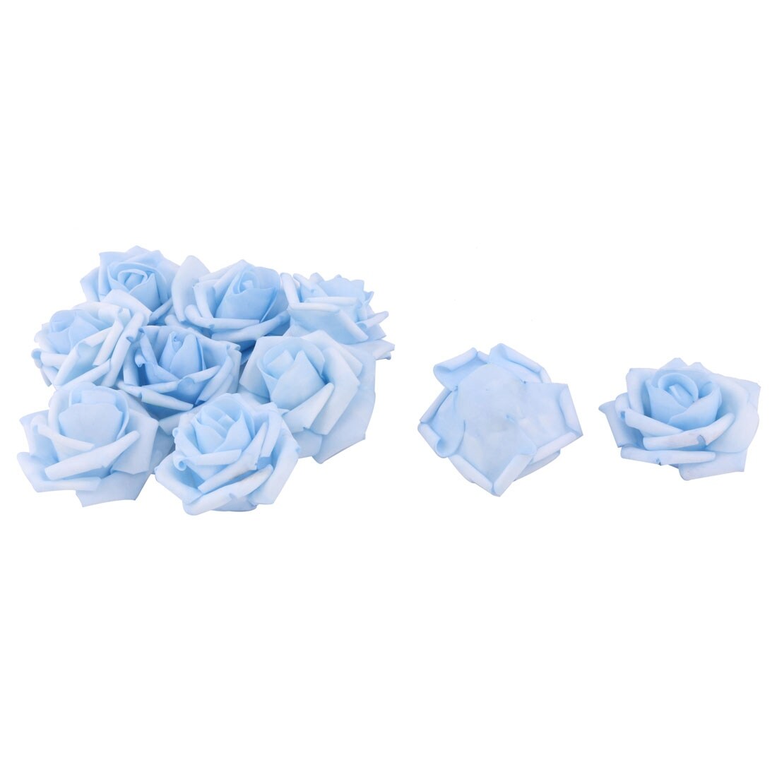 Wedding Party Foam Craft Artificial Rose Flower Heads Buds Diy Decor 10pcs Light Blue On Sale Overstock 28874954