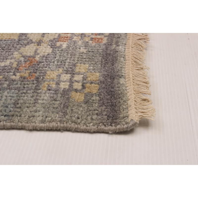 ECARPETGALLERY Hand-knotted Jules Serapi Grey Wool Rug - 7'10 x 9'9
