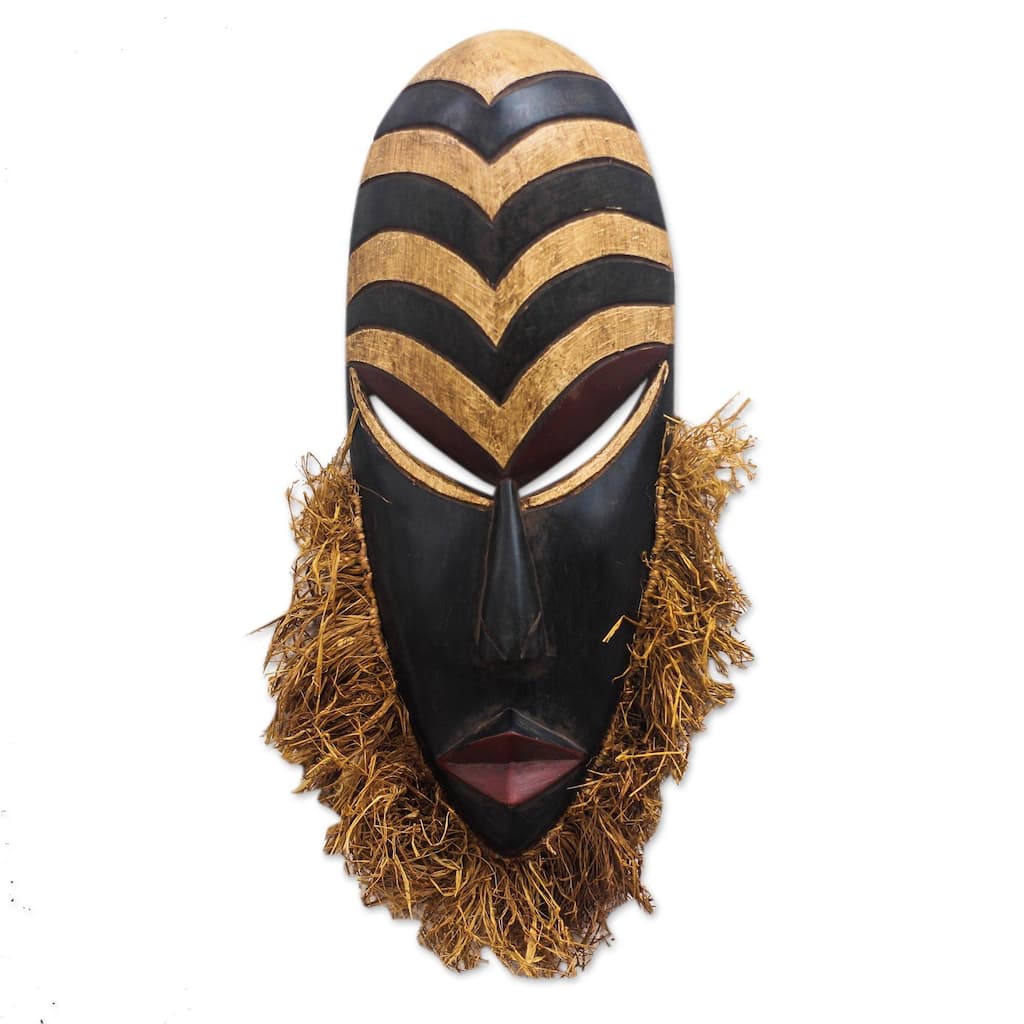Handmade Sweet Agbevivi African wood mask (Ghana)