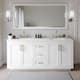Option White / Giotto Quartz Top / Brushed Gold Hardware