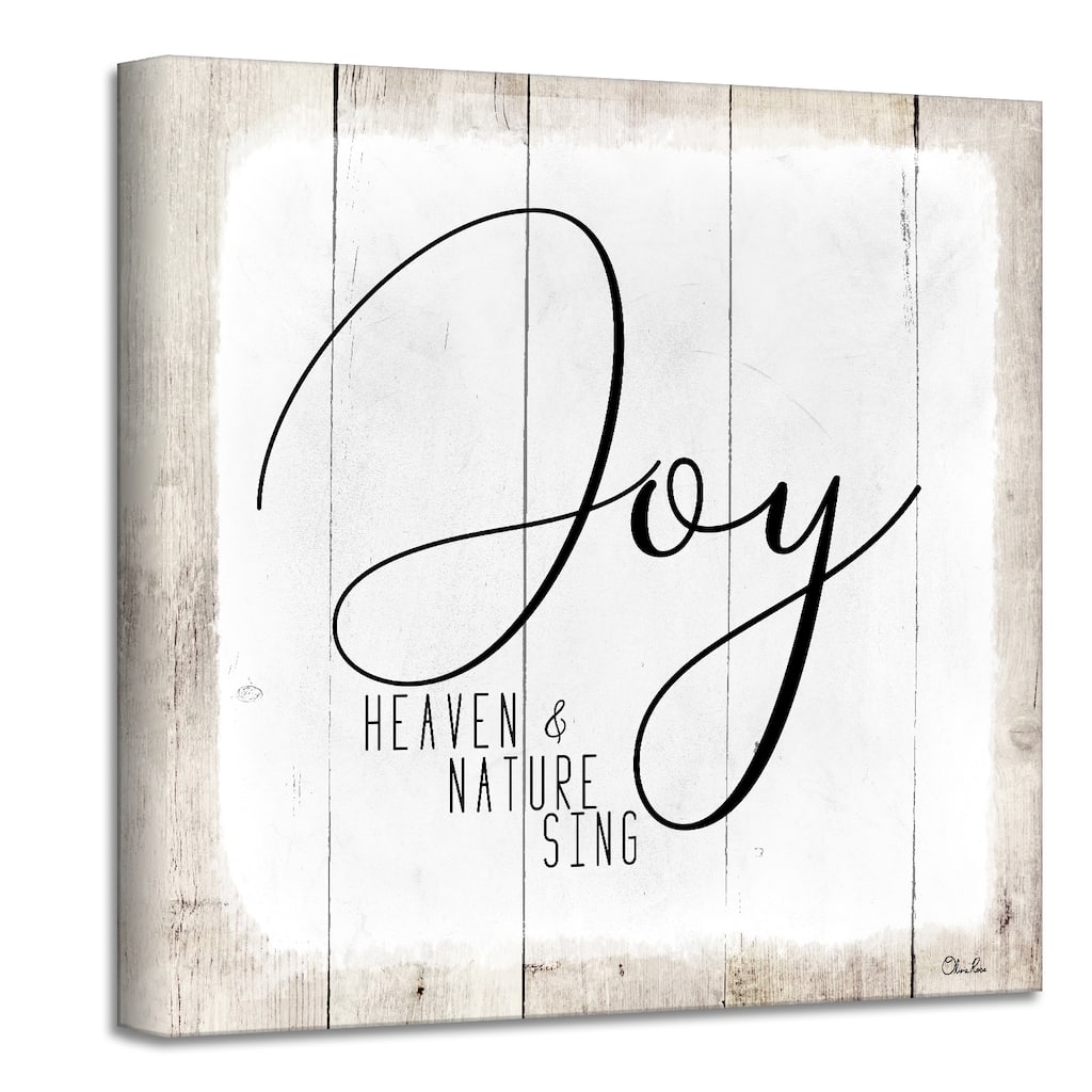 Ready2HangArt 'Joy' Holiday Canvas Wall Art by Olivia Rose
