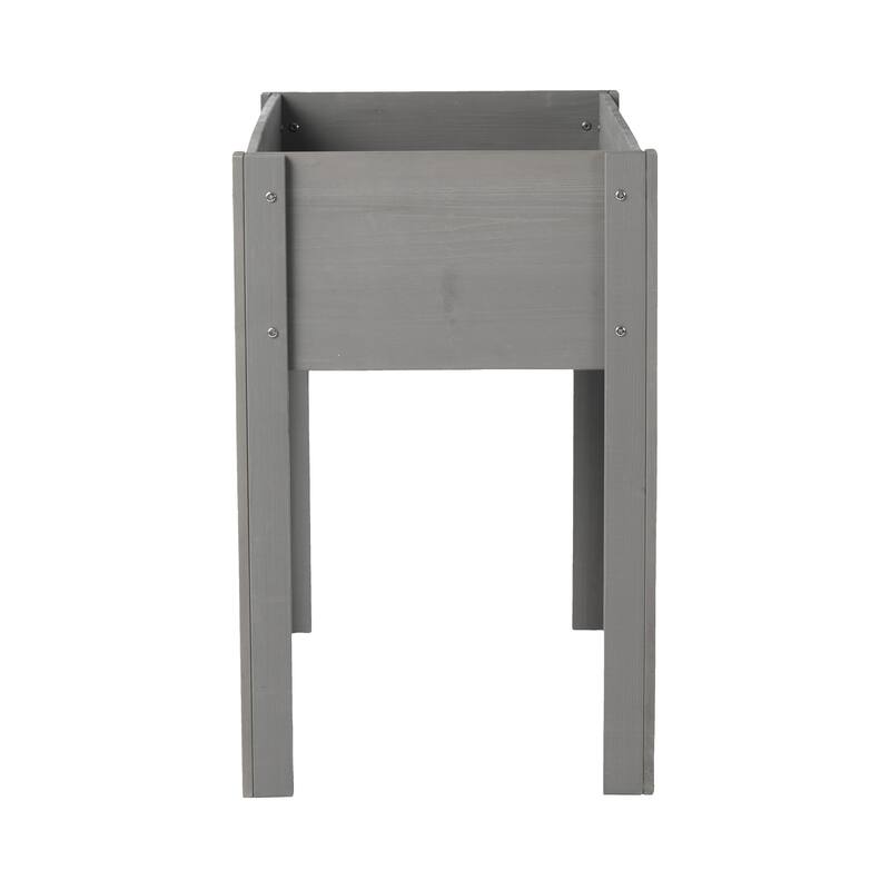 Natural Elevated Planter Box for Outdoor Use with Eco-Friendly Finish