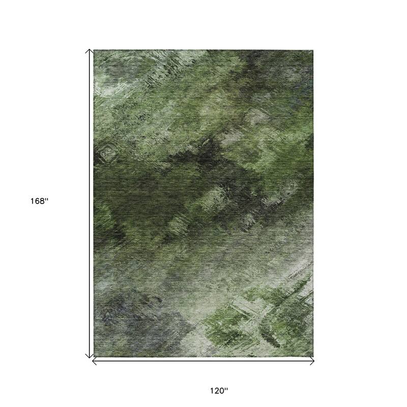 HomeRoots Abstract Transitional Rectangle Outdoor Rug