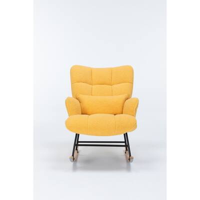 Rocking Chair Wingback Chair Modern Rocking Accent Chairs Glider Recliner for Living Room, Nursery, Bedroom