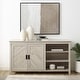 preview thumbnail 3 of 16, Middlebrook 58-inch Chevron 2-Door Buffet Console Birch
