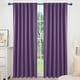 preview thumbnail 75 of 109, Deconovo Back Tab Blackout Curtains (2 Panel) 52W x 45L - Purple Grape
