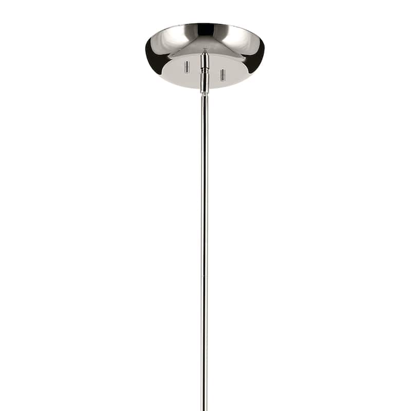 Moraine 40 Inch LED 12 Light 2-Tier Chandelier in Polished Nickel