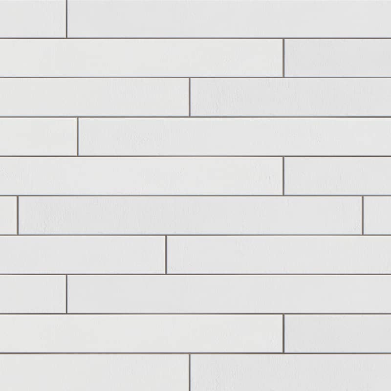 Merola Tile Tucson Total White 1-7/8" x 17-3/4" Porcelain Floor and Wall Tile