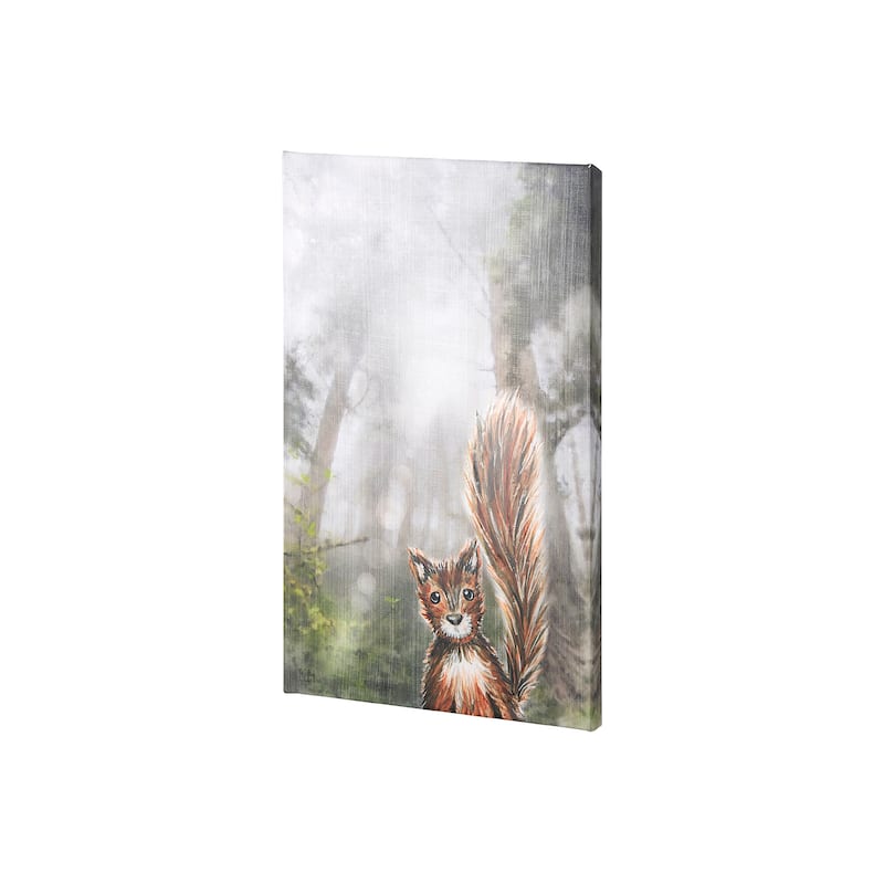Forest Squirrel (18 x 27) Canvas Art Print
