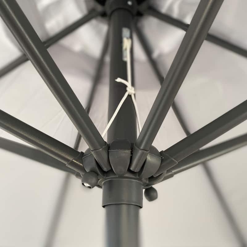 Versatile Outdoor Umbrella with Advanced Protective Features and User-Friendly Design - Grey