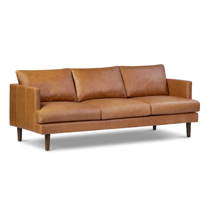 Poly & Bark Girona 88" Sofa - Full Grain Genuine Italian Leather