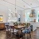 preview thumbnail 8 of 15, Alisar Mid-century Modern 5-Light Chandelier Antique Gold Swing Arms French Country Wood Beads Pendant Lights for Dining Room