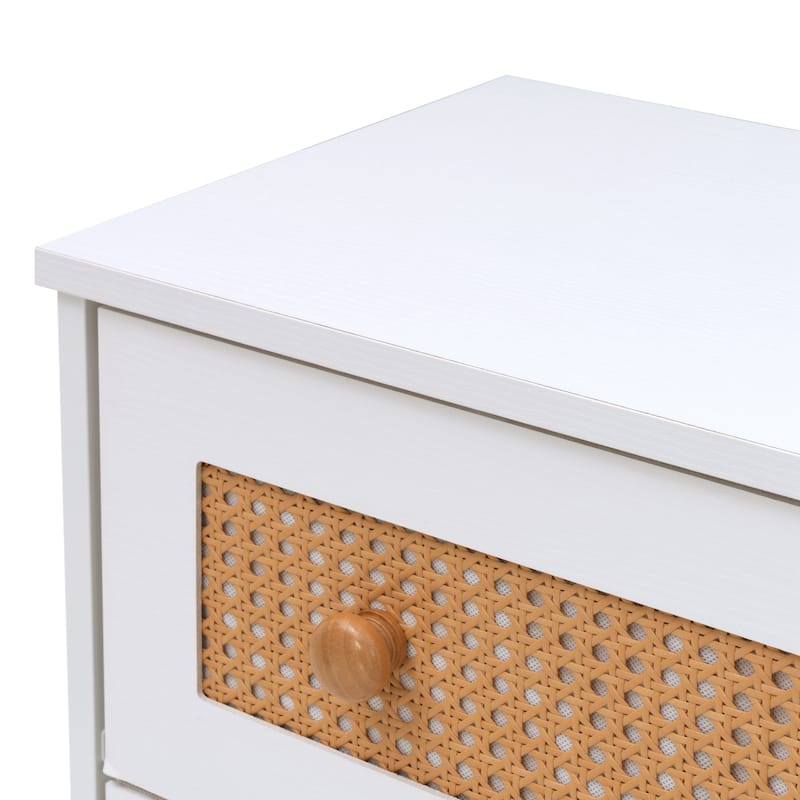 VredHom 6-Drawer PE Rattan Storage Cabinet Closet Dresser
