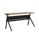 Option Walnut Top/Black Frame