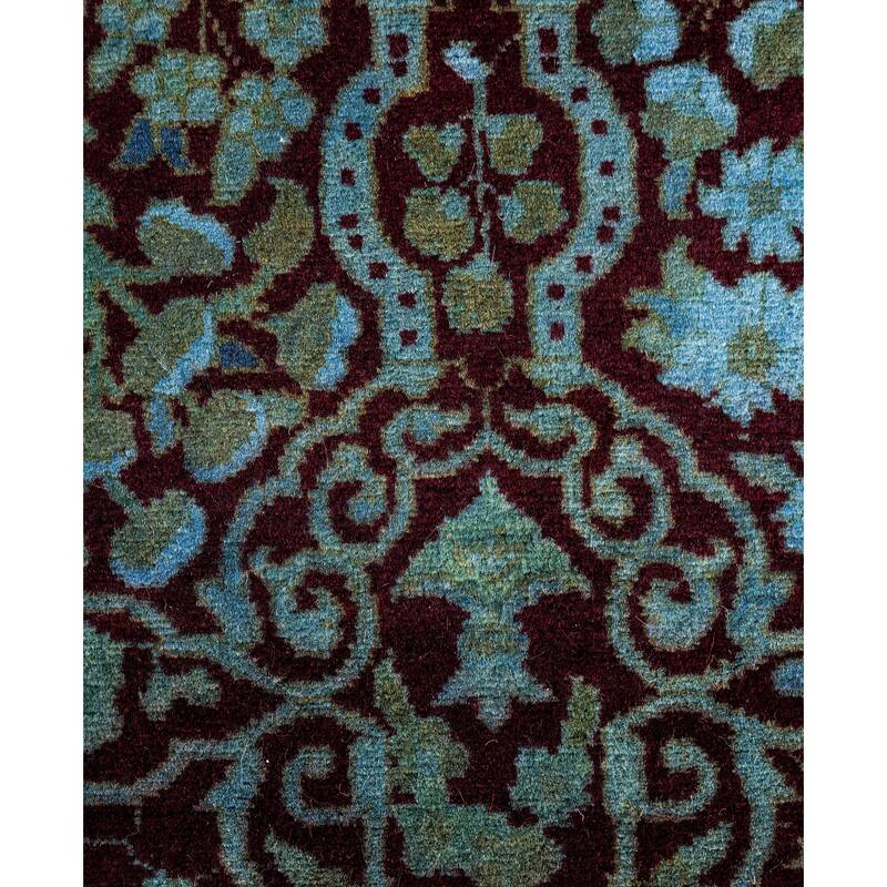 Overdyed One-of-a-Kind Hand-Knotted Area Rug - Red - 2' 8" x 4' 5"