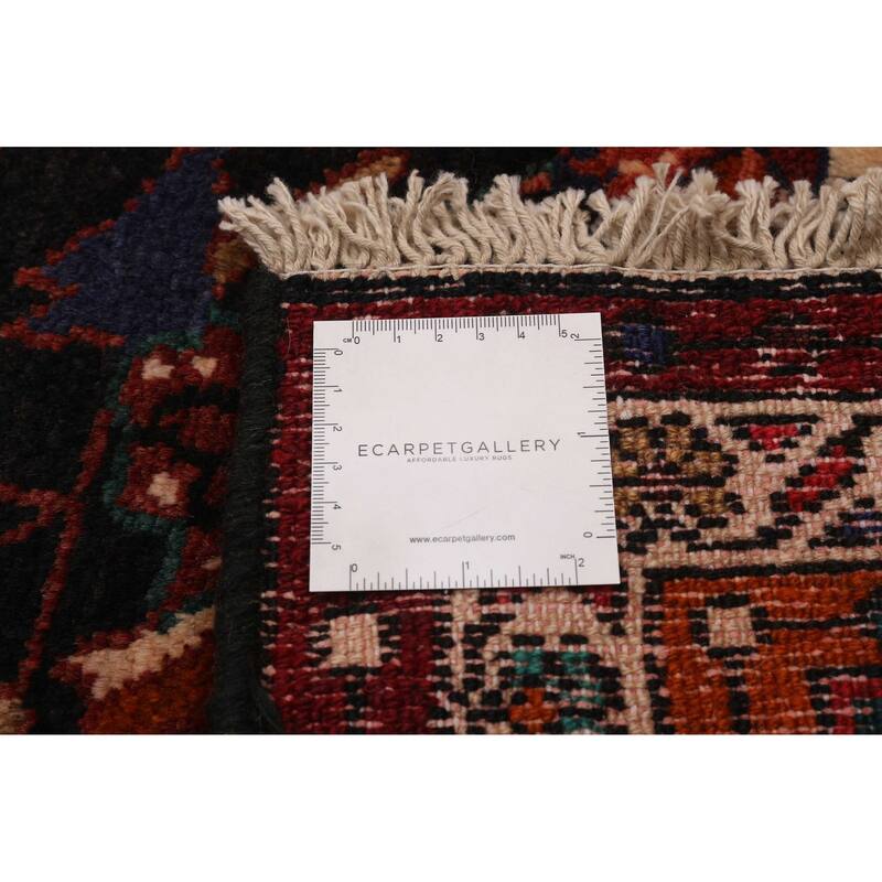 ECARPETGALLERY Hand-knotted Anatolian Vintage Navy Wool Rug - 3'7 x 10'5