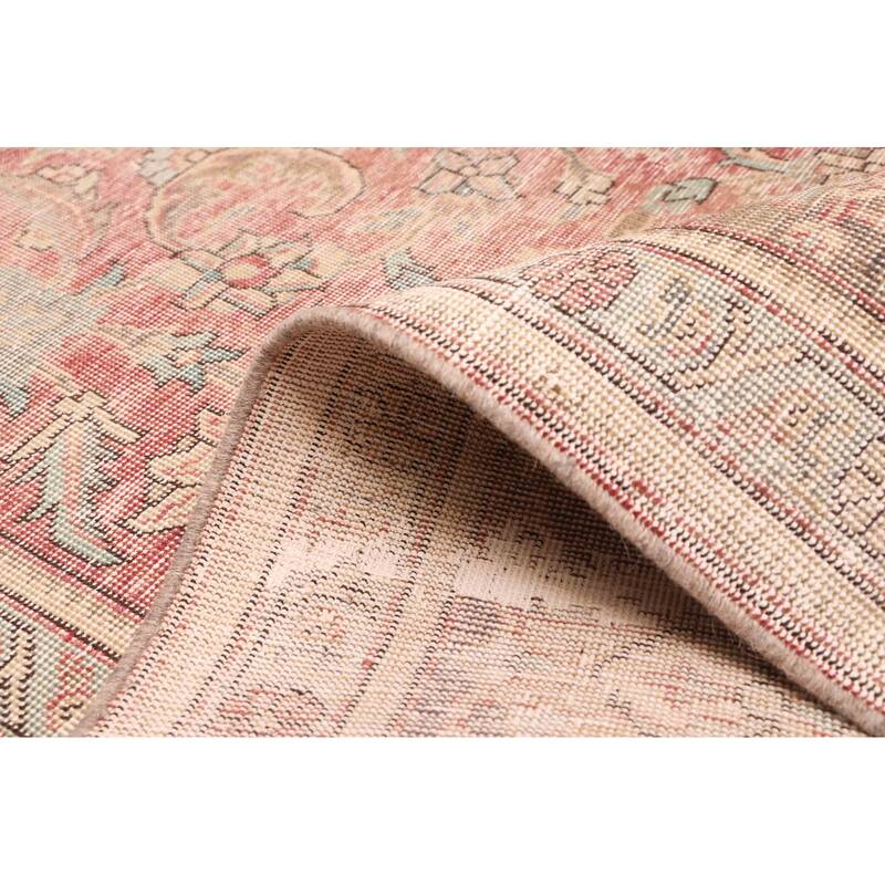 ECARPETGALLERY Hand-knotted Antalya Vintage Dark Red Wool Rug - 9'5 x 12'4