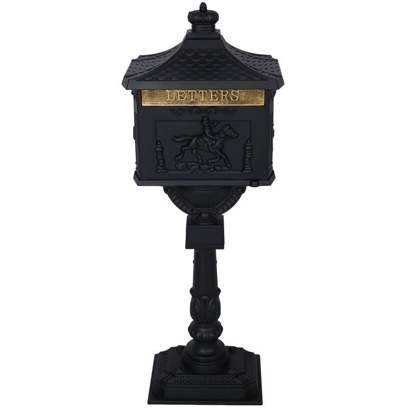 Cast Aluminum Mail Boxes for House with Post Rustproof Mailbox