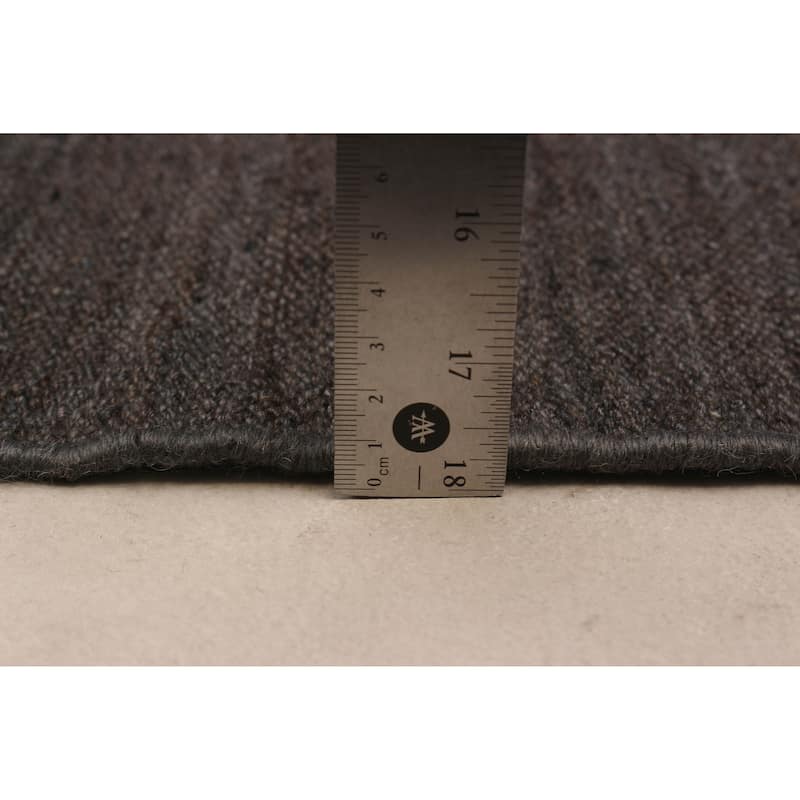 ECARPETGALLERY Flat-Weave Ankara FW Grey Wool Rug - 8'10 x 9'4