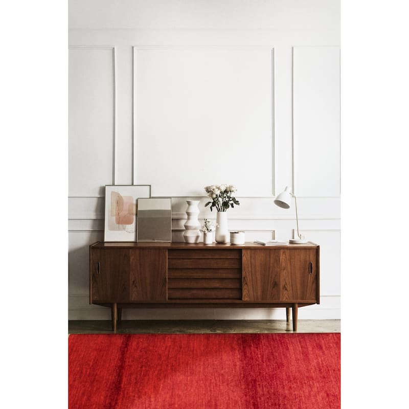 Pak Finest Gabbeh Red Rug 3'11" x 6'0" - 3'11 x 6'0