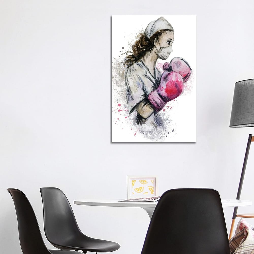 iCanvas "Fighting Nurse II" by Ephrazy Graphics Canvas Print