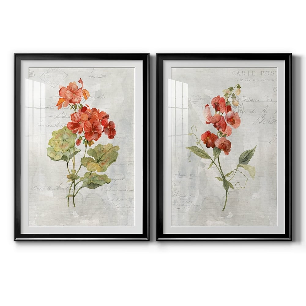 Linen Geranium Premium Framed Print - Ready to Hang