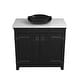 preview thumbnail 34 of 61, Lido 36" Freestanding Single Bathroom Vanity Set No Faucet Hole - Anvil/Abyss