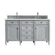 preview thumbnail 1 of 35, James Martin Vanities Brittany 60" Double Vanity, Urban Gray